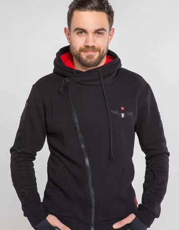 Men's Hoodie Wings. Color black. .