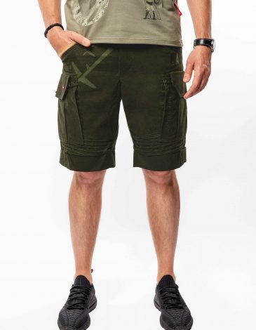 Men's Shorts Flyer. Color khaki. 1.