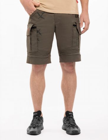 Men's Shorts Flyer. Color khaki. 1.