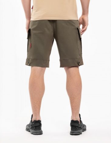 Men's Shorts Flyer. Color khaki. 1.