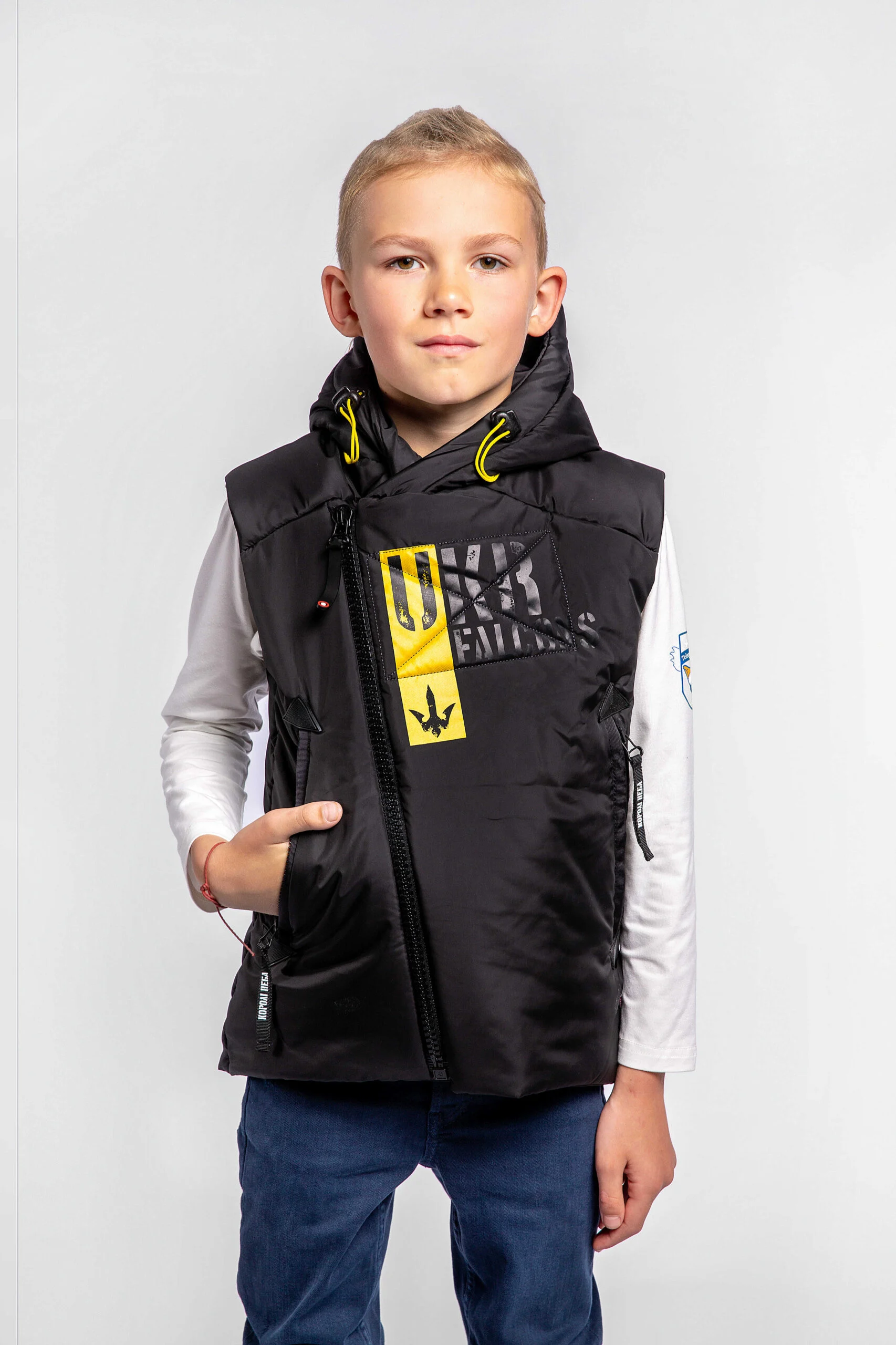 Sleeveless jacket UKR FALCONS buy online Aviatsiya Halychyny Delivery across Ukraine and worldwide