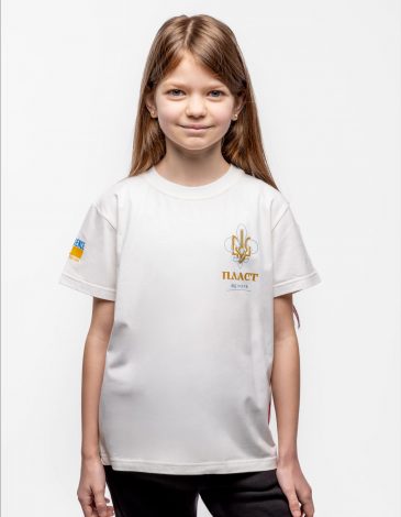 Kids T-Shirt Plast. Color off-white. 1.