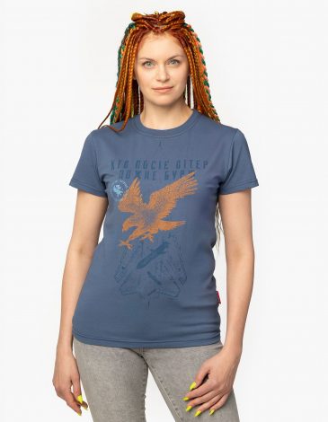Women's T-Shirt Storm. Color denim. .