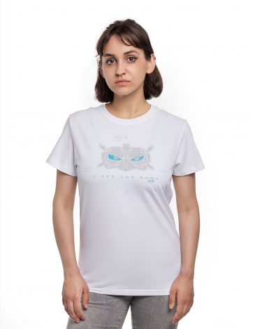 Women's T-Shirt I See You. Color white. 1.