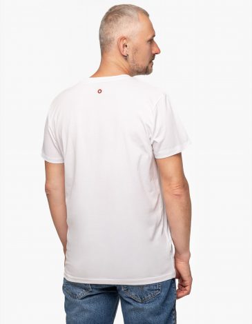 Men's T-Shirt The Simpliest. Color white. .