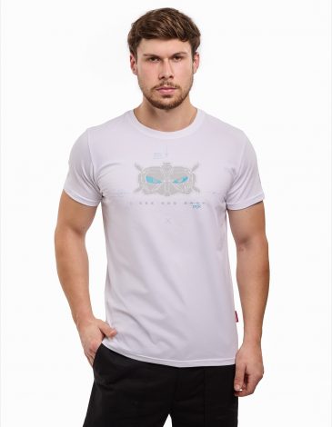 Men’s T-Shirt I See You. Color white. 1.