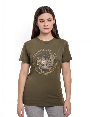 Women's T-Shirt Pegasus. Color khaki. .