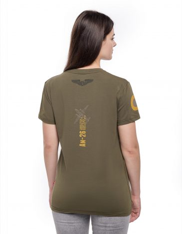 Women's T-Shirt Pegasus. Color khaki. .