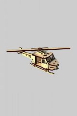 Wooden Constructor Wooden Mini Model Helicopter. .
