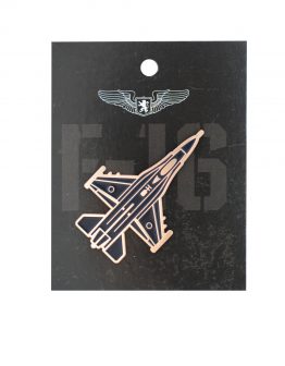 Pin F-16. Color dark gray. .