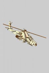 Wooden Constructor Wooden Model Helicopter. .