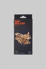Mechanical 3D Puzzle Model Ugears 3D Puzzle Mini Biplane. .