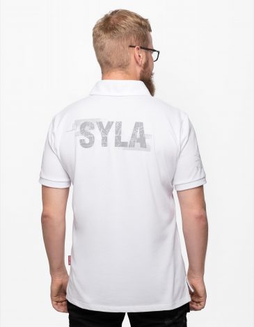 Men's Polo Shirt Syla. Color white. .