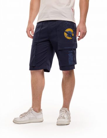 Men's Shorts F-16. Color dark blue. .