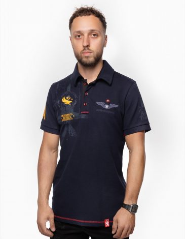 Men's Polo Shirt 7 Brigade. Color dark blue. .