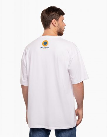 Men's T-Shirt F-22. Color white. .