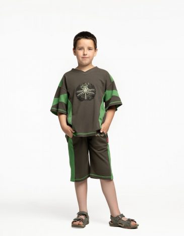 Kid’s Tracking Suit Dragonfly. Color green. .