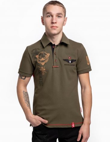 Чоловіче Поло Army Aviation. Color khaki. .