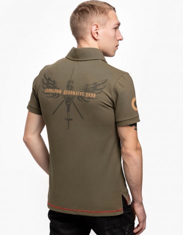 Чоловіче Поло Army Aviation. Color khaki. .