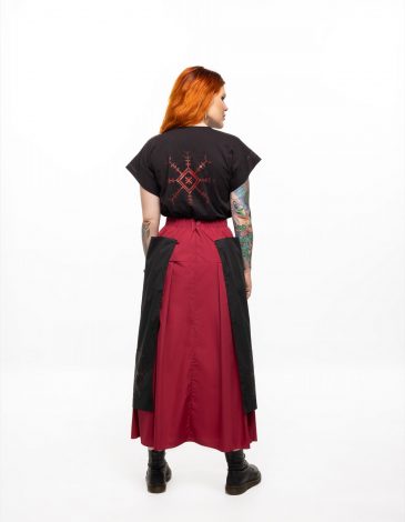 Women's Skirt Witch Of Konotop. Color Cherry. .