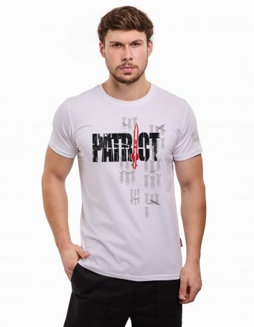 Men's T-Shirt Patriot. Color white. .