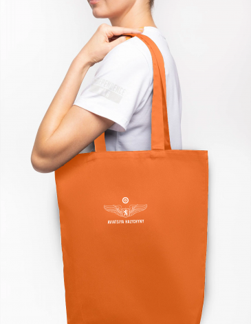 Eco Bag Secret Power. Color orange. .