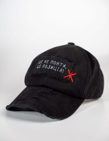 Cap Statement. Color black. .