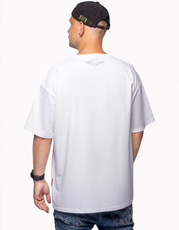 Men's T-Shirt Free Wings. Color white. .