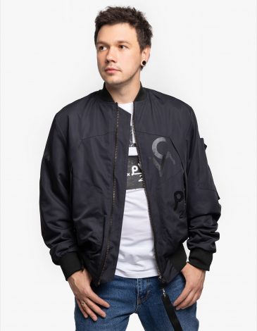 Men's Bomber Jacket Syla. Color dark blue. .