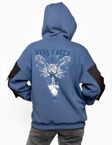 Women's Hoodie Vengeans From The Sky. Color denim. .