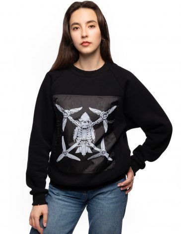 Women's Sweatshirt Fpv. Color black. .