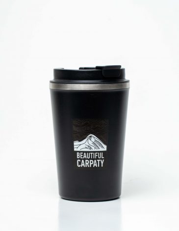 Thermo Mug Beautiful Carpaty. Color black. .