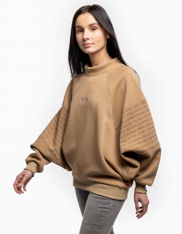 Women's Sweatshirt Festival. Color sand. .