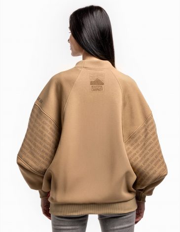 Women's Sweatshirt Festival. Color sand. .