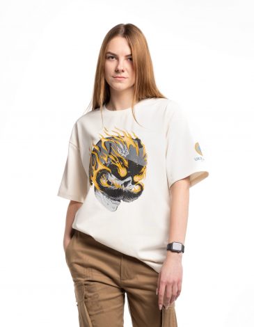 Women's T-Shirt Callsign Hunter. Color off-white. .