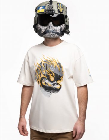 Men's T-Shirt Callsign Hunter. Color off-white. .