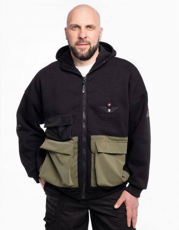 Men's Hoodie Iron Warrior. Color black. .